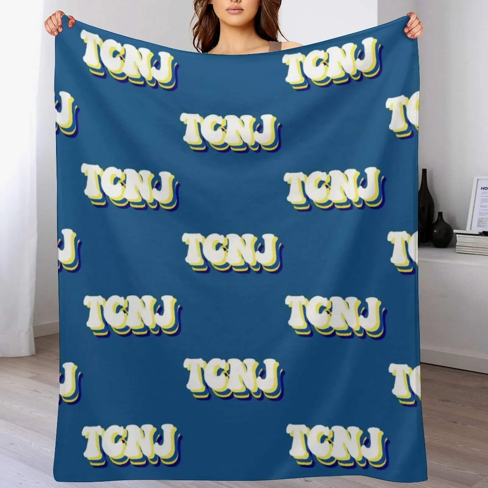 New TCNJ Throw Blanket Furry Flannel Fabric Hairy Cute Plaid Blankets 
New TCNJ Throw Blanket Furry Flannel Fabric Hairy Cute Plaid Blankets