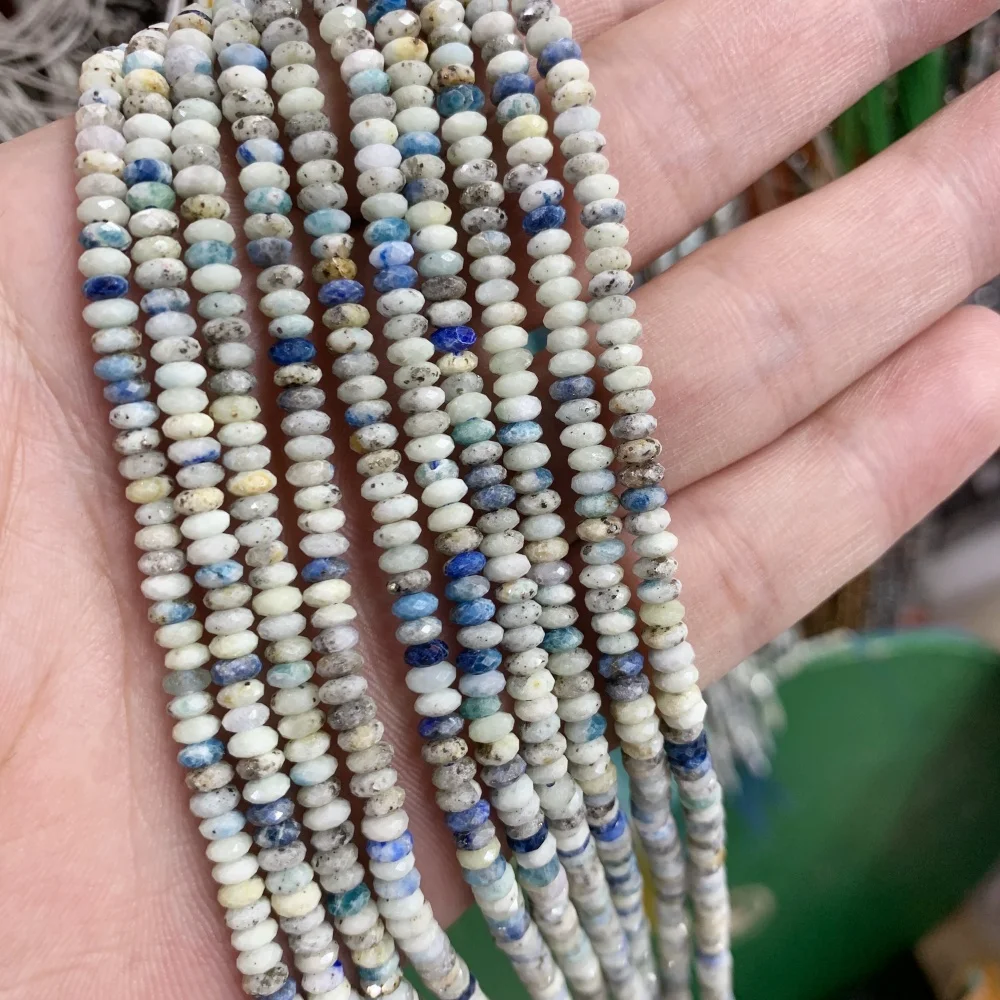 Natural Stone Bead 2mmx4mm K2 Amazonite Faceted Rondelle Loose Beads Diy Bracelet Necklace for Jewelry Making
Natural Stone Bead 2mmx4mm K2 Amazonite Faceted Rondelle Loose Beads Diy Bracelet Necklace for Jewelry Making