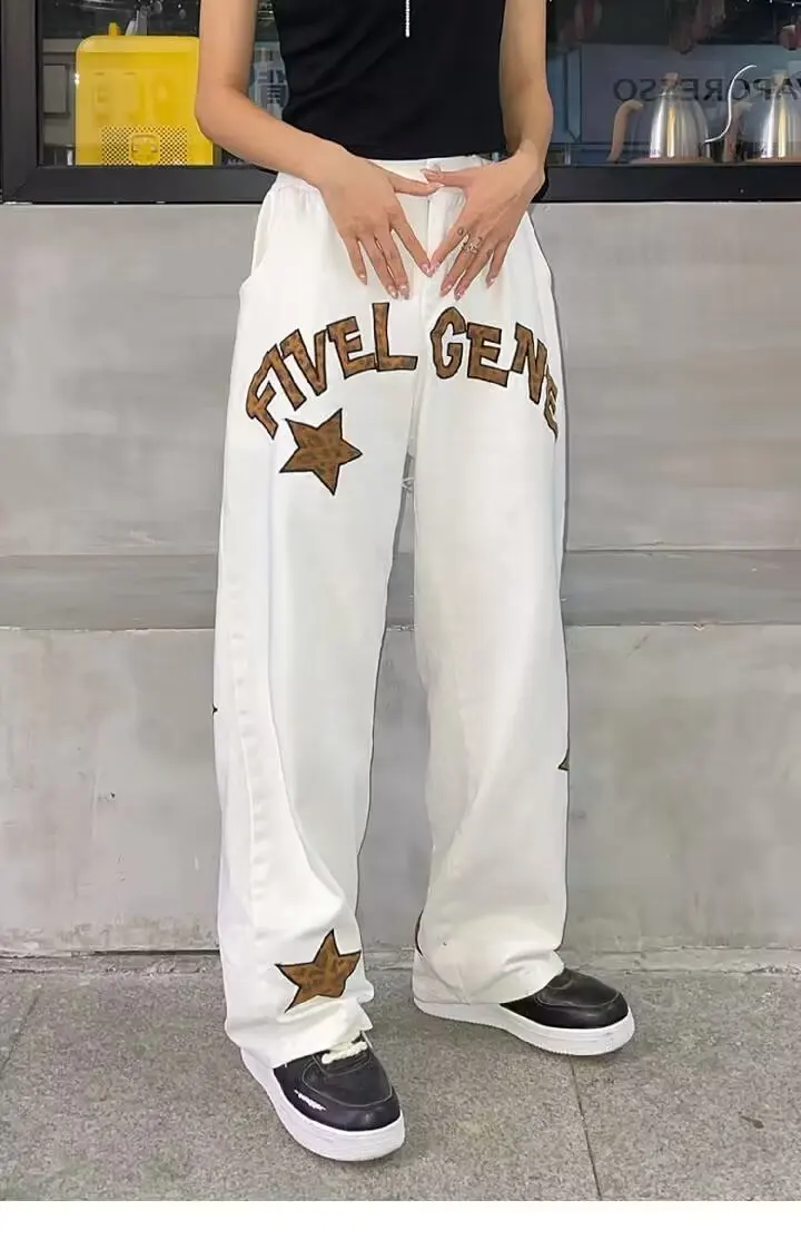 Vintage street design alphabet wide leg pants Plus size women's Spring/Fall 2024 sag relaxed casual all-in-one pants
Vintage street design alphabet wide leg pants Plus size women's Spring/Fall 2024 sag relaxed casual all-in-one pants