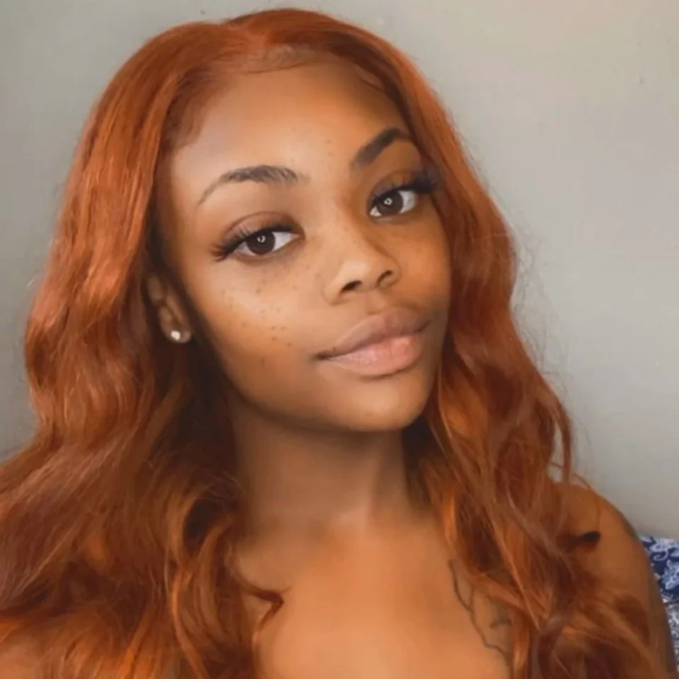 34-36 Inch 100% Human Hair Ginger Orange Body Wave 13x4 HD Lace Front Pre Plucked Colored Human Hair Wigs For Women
34-36 Inch 100% Human Hair Ginger Orange Body Wave 13x4 HD Lace Front Pre Plucked Colored Human Hair Wigs For Women