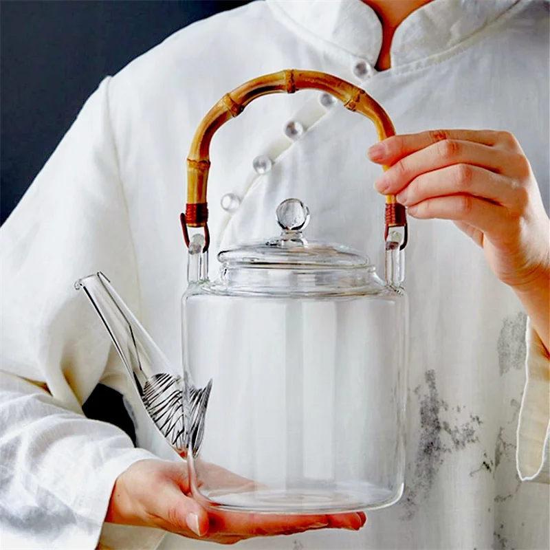 1350ml Bamboo Handle Beam Tea Pot Heat Resistant Glass Teapot With Filter Flower Tea Kettle Kungfu Lifting Beam Tea Pot Teaware
1350ml Bamboo Handle Beam Tea Pot Heat Resistant Glass Teapot With Filter Flower Tea Kettle Kungfu Lifting Beam Tea Pot Teaware