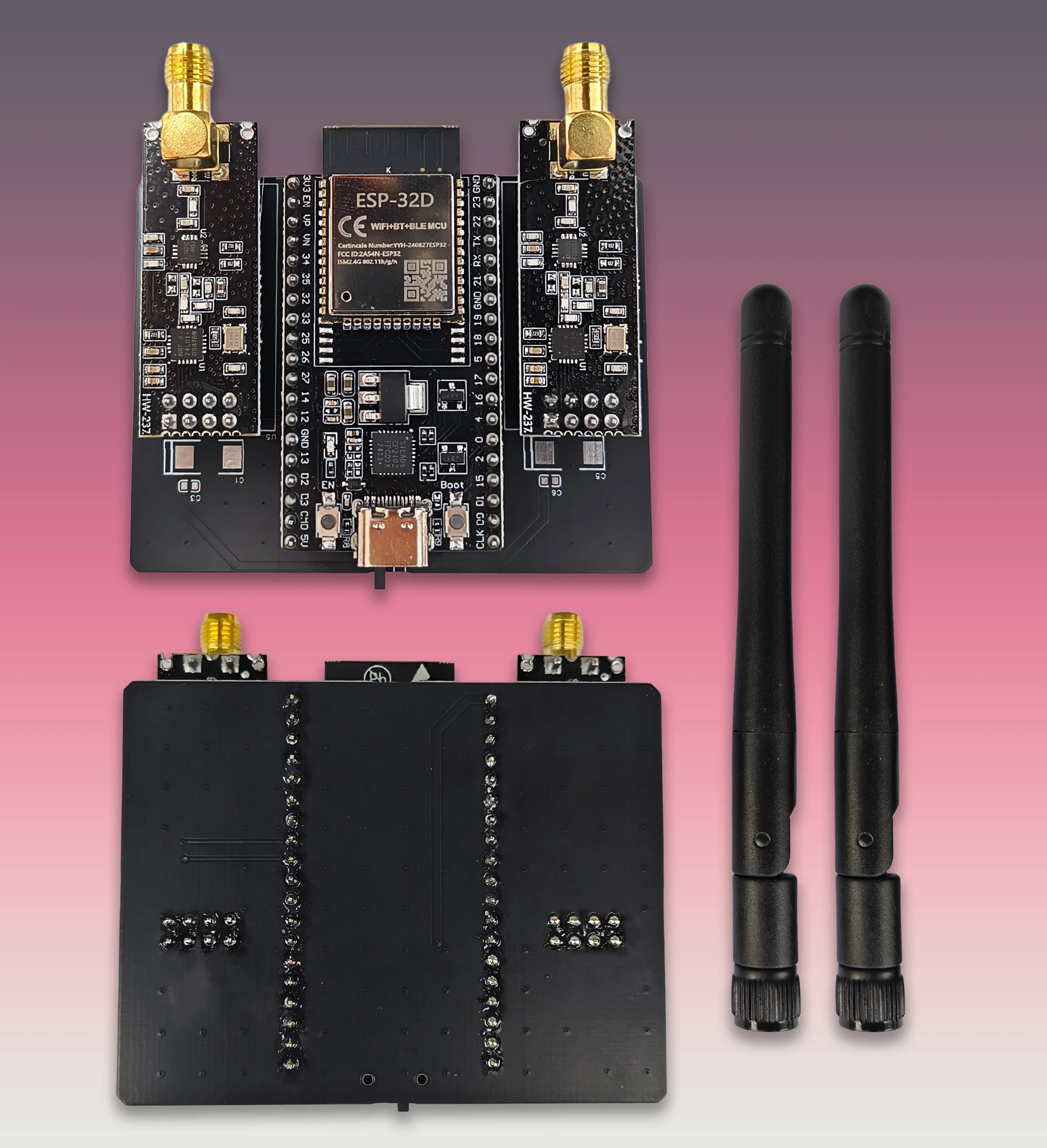 New ESP32 + NRF24L01 PA LNA 2.4GHz Module for Flipper Zero,Upgraded Antenna Bluetooth Wi-Fi Dual Mode Communication Protocol Dev
New ESP32 + NRF24L01 PA LNA 2.4GHz Module for Flipper Zero,Upgraded Antenna Bluetooth Wi-Fi Dual Mode Communication Protocol Dev