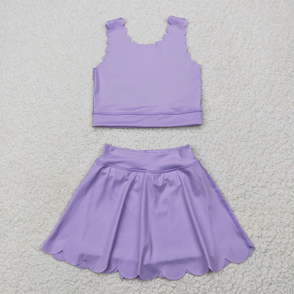 Baby Girls Lavender Active Wear Set - Sleeveless Yoga Vest And Skirt Combo Kids Girls Lavender Clothing Outfit for Active Play
Baby Girls Lavender Active Wear Set - Sleeveless Yoga Vest And Skirt Combo Kids Girls Lavender Clothing Outfit for Active Play