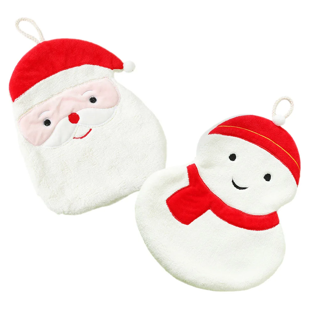 2Pcs Christmas Hand Towels Coral Fleece Decorative Soft Absorbent Hand Towels for Bathroom Kitchen Xmas Santa Snowman
2Pcs Christmas Hand Towels Coral Fleece Decorative Soft Absorbent Hand Towels for Bathroom Kitchen Xmas Santa Snowman