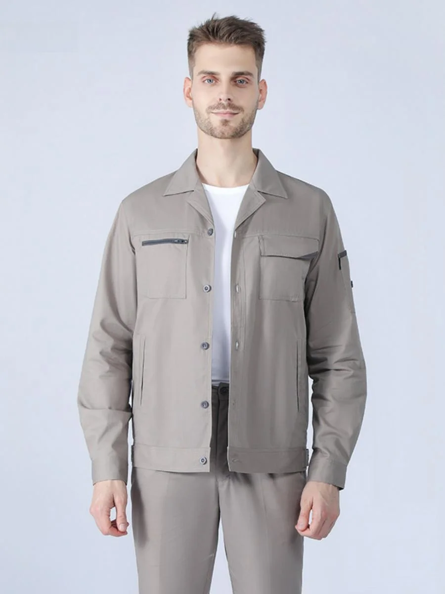 Летний рабочий комплект из чистого хлопка: тонкий, дышащий, с отражающими полосами и вышитой надписью, для офисных работников, влагоотводящий
Летний рабочий комплект из чистого хлопка: тонкий, дышащий, с отражающими полосами и вышитой надписью, для офисных работников, влагоотводящий