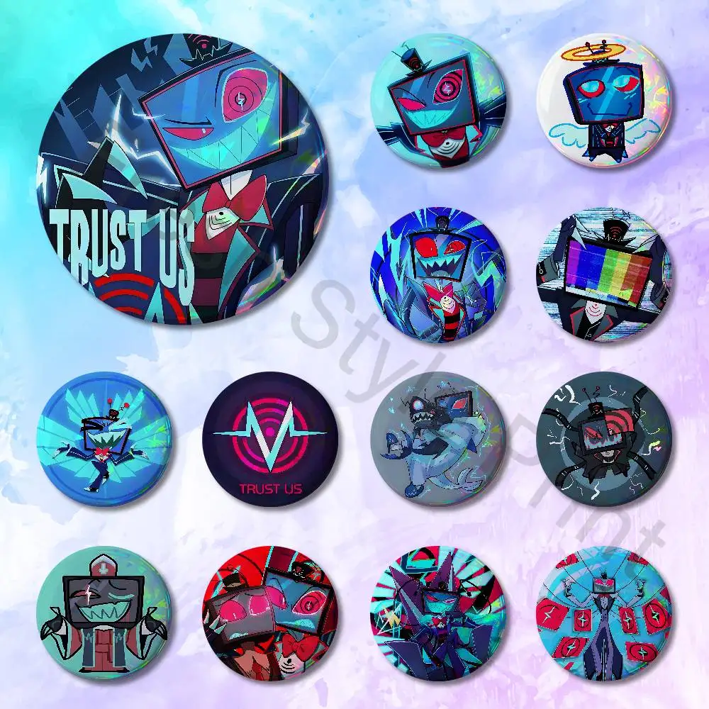 H-Hazbins-S H-Hotel VOX Trust US Enamel Pin Tinplate Round Brooch Cosplay Nijigen Otaku Culture Badges 58mm 44mm 32mm 75mm 25mm
H-Hazbins-S H-Hotel VOX Trust US Enamel Pin Tinplate Round Brooch Cosplay Nijigen Otaku Culture Badges 58mm 44mm 32mm 75mm 25mm