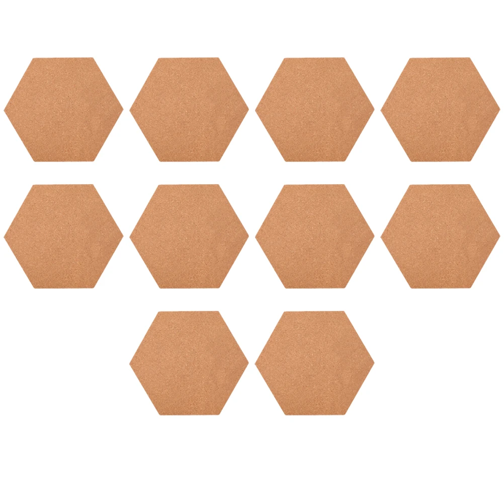 10pcs Hexagon Cork Board Self Adhesive Soft Wood Panel Photo Wall Bulletin Message Boards Notice Display Eco Friendly Safe Use
10pcs Hexagon Cork Board Self Adhesive Soft Wood Panel Photo Wall Bulletin Message Boards Notice Display Eco Friendly Safe Use
