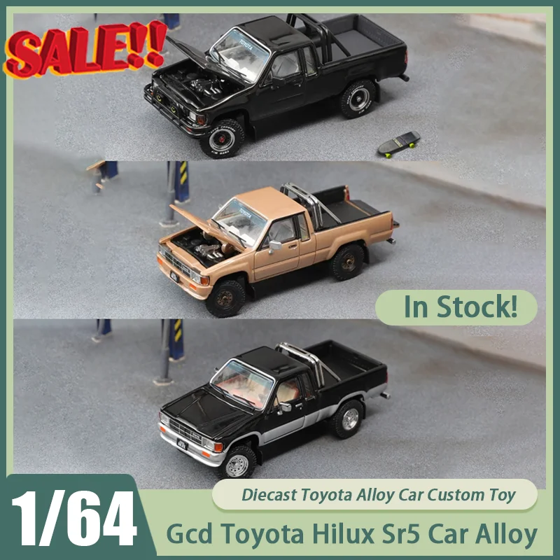 Новинка в наличии Gcd 1:64 Toyota Hilux Sr5 автомобильный сплав миниатюрный литой под давлением Toyota передние и задние чехлы открытые украшения игрушки на заказ подарок для ребенка
Новинка в наличии Gcd 1:64 Toyota Hilux Sr5 автомобильный сплав миниатюрный литой под давлением Toyota передние и задние чехлы открытые украшения игрушки на заказ подарок для ребенка