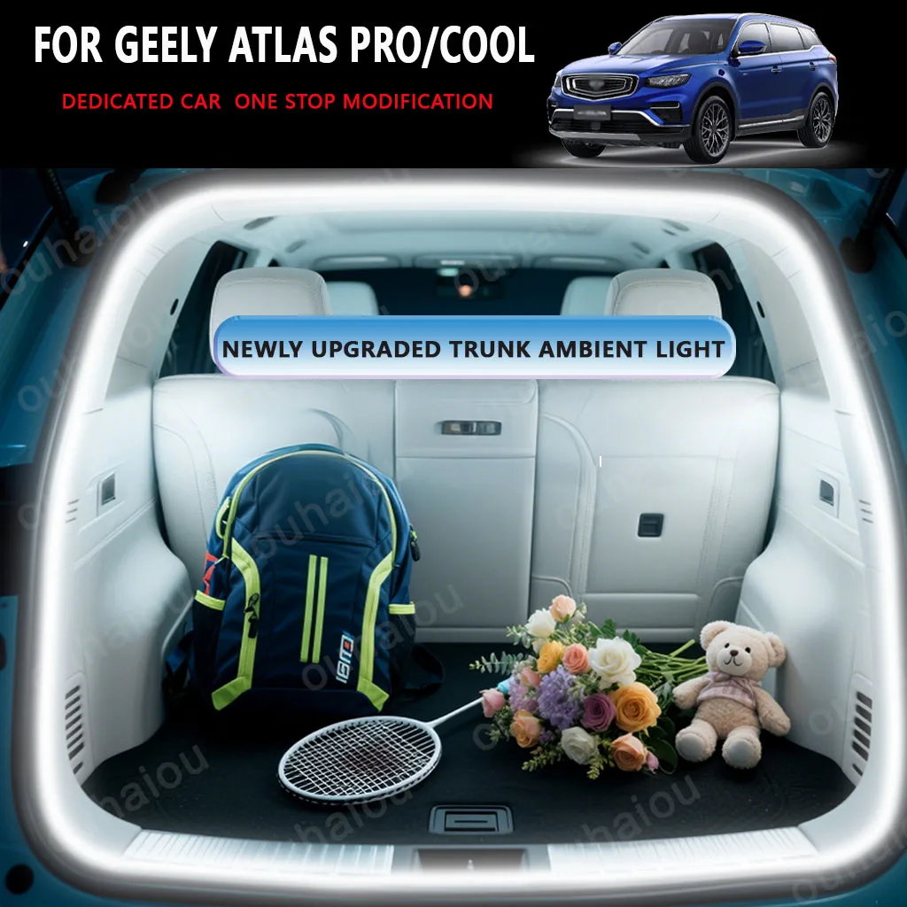 FOR GEELY ATLAS PRO/COOL Rear Trunk LED Light Bar Strips Trunk Interior Decorative Lamp Strip Automatic Luggage Atmosphere Light 
FOR GEELY ATLAS PRO/COOL Rear Trunk LED Light Bar Strips Trunk Interior Decorative Lamp Strip Automatic Luggage Atmosphere Light