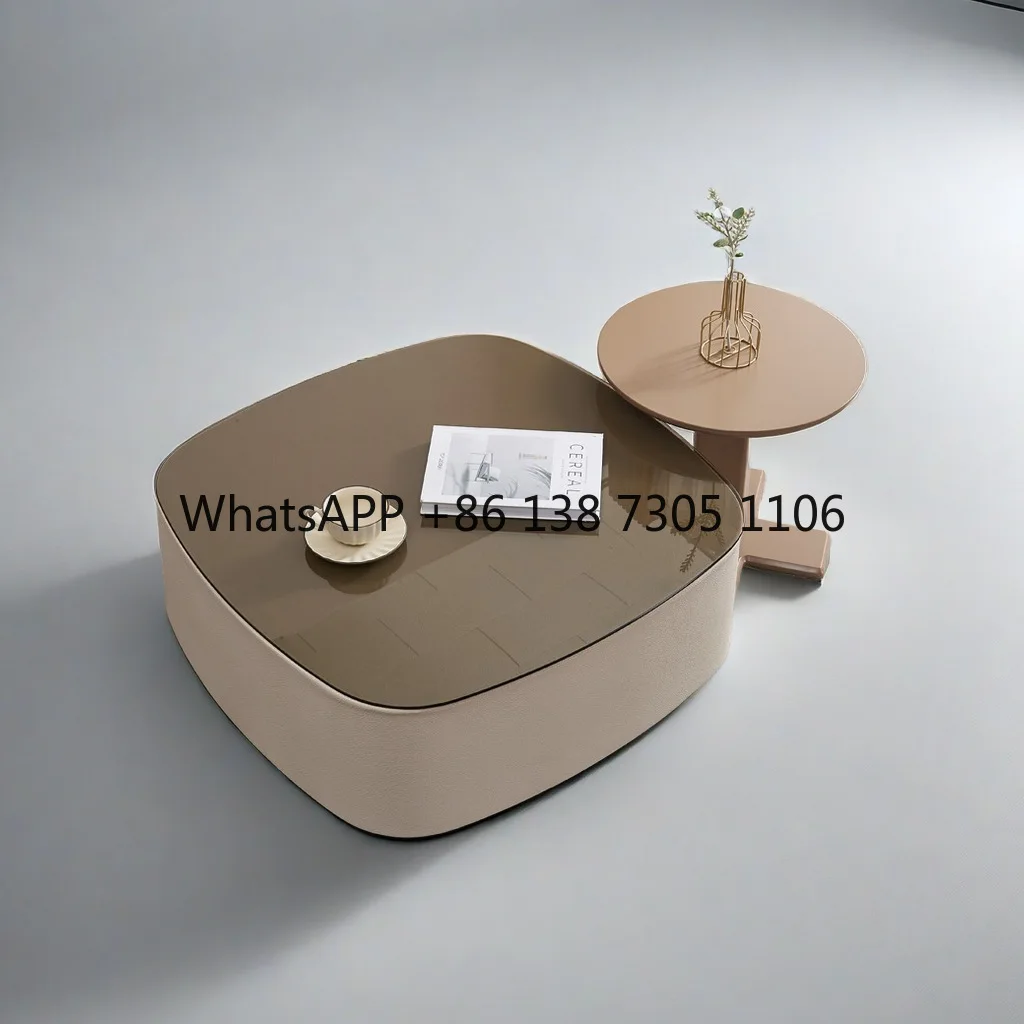 Italian light luxury rock slab cream modern minimalist living room household small apartment combination coffee table side table
Italian light luxury rock slab cream modern minimalist living room household small apartment combination coffee table side table