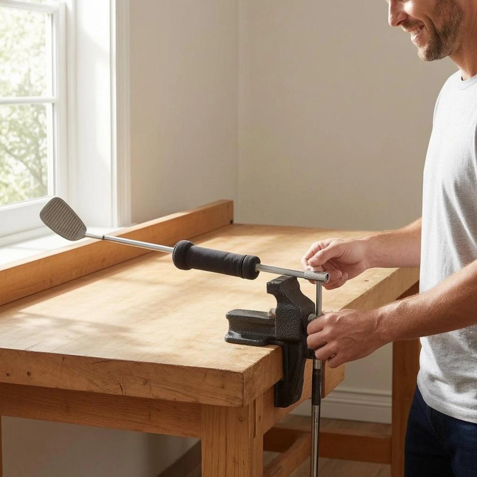 Tabletop Vise Clamp Paired Gripping Surfaces Table Vise Workbench Clamp Heavy Duty Workholding Tool High Clamping Force
Tabletop Vise Clamp Paired Gripping Surfaces Table Vise Workbench Clamp Heavy Duty Workholding Tool High Clamping Force