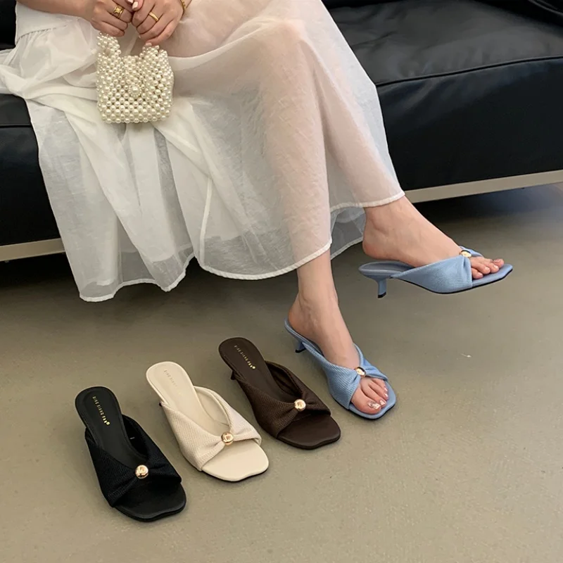 Bailamos Summer Fashion Butterfly-knot Women Slipper Slip On Ladies Sandal Thin High Heel Outdoor Dress Slides Shoes Flip Flop
Bailamos Summer Fashion Butterfly-knot Women Slipper Slip On Ladies Sandal Thin High Heel Outdoor Dress Slides Shoes Flip Flop