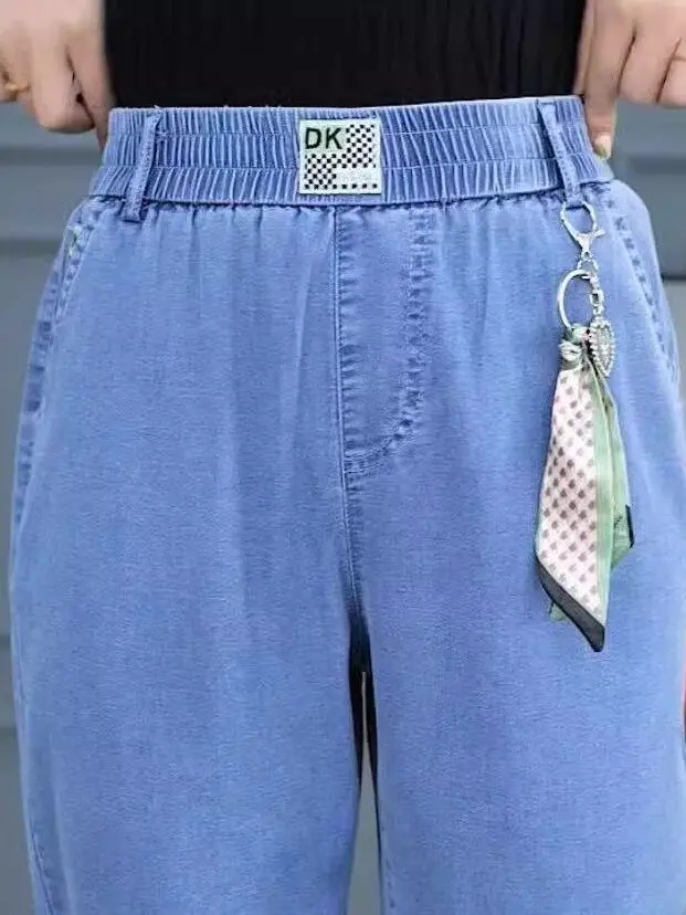 Summer Thin Denim Harem Pants Women Loose Dad Jeans High Waist Wide Leg Cotton Casual Trousers Light Blue High Rise
Summer Thin Denim Harem Pants Women Loose Dad Jeans High Waist Wide Leg Cotton Casual Trousers Light Blue High Rise