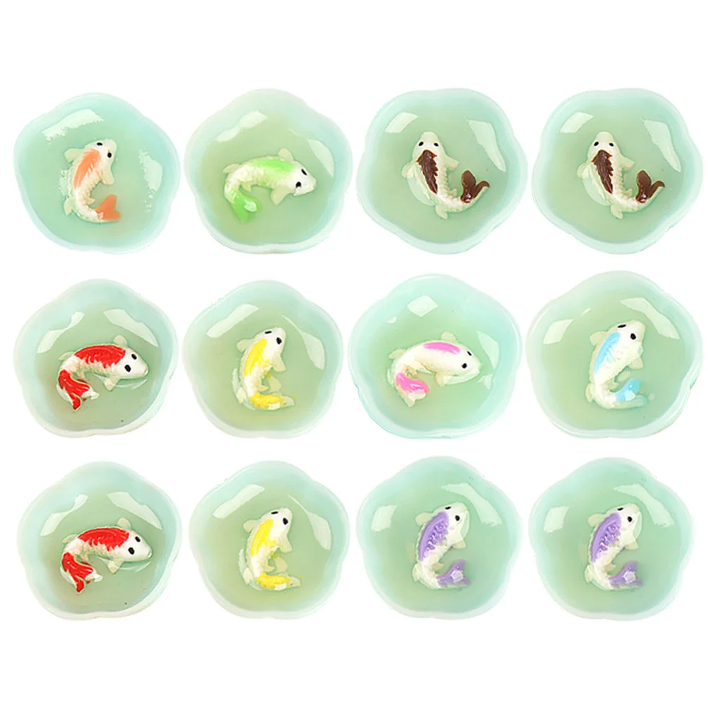 12 Pcs Simulated Small Fish Bowl Mini House Decor Toy Furniture Miniature Craft Tank and Model Resin Kitchen Table Centerpieces
12 Pcs Simulated Small Fish Bowl Mini House Decor Toy Furniture Miniature Craft Tank and Model Resin Kitchen Table Centerpieces