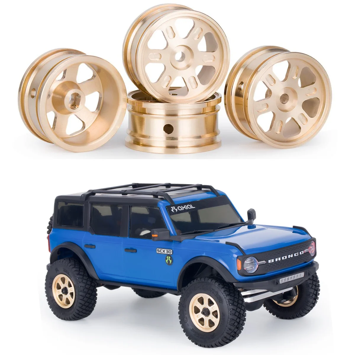 1/30 Simulated Climbing Vehicle, SCX30, Heart-Shaped Brass Wheels, 4 pieces per set, Model 03.
1/30 Simulated Climbing Vehicle, SCX30, Heart-Shaped Brass Wheels, 4 pieces per set, Model 03.