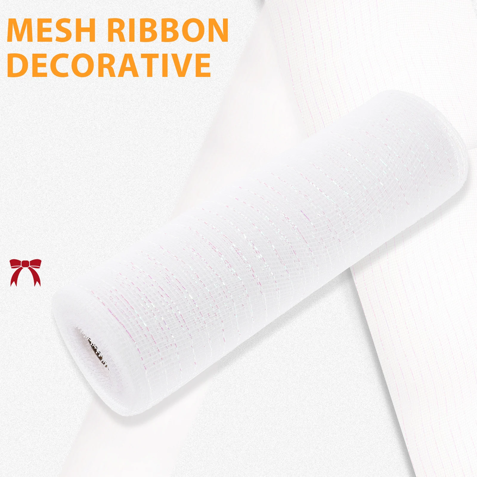 Gift Mesh Ribbon 2 Rolls Lightweight Multi-Use Decorative Wreath Mesh for Gift Wrapping Flowers DIY Crafts Party Decoration
Gift Mesh Ribbon 2 Rolls Lightweight Multi-Use Decorative Wreath Mesh for Gift Wrapping Flowers DIY Crafts Party Decoration
