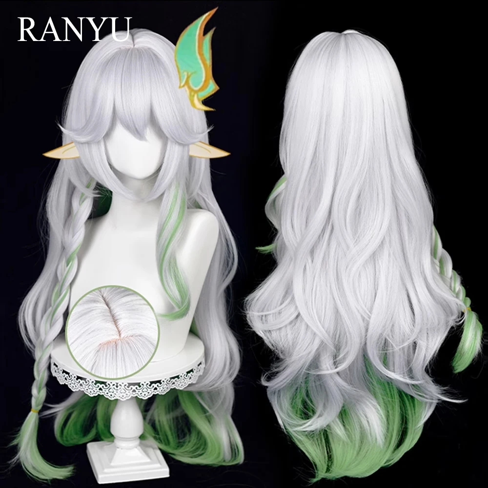 White Ombre Green The Greater Lord Rukkhadevata Synthetic Long Wavy Wigs Anime Game Cosplay Fluffy Wig for Daily Party
White Ombre Green The Greater Lord Rukkhadevata Synthetic Long Wavy Wigs Anime Game Cosplay Fluffy Wig for Daily Party