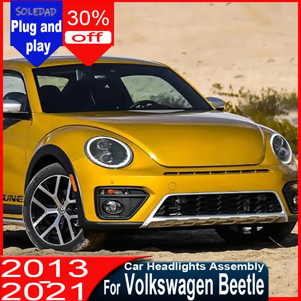 2pc Car HeadLight for Volkswagen Beetle 2013 2014 2015 2016 2017-2021 New Headlight LED Headlamp Dynamic Turn Signal Accessories
2pc Car HeadLight for Volkswagen Beetle 2013 2014 2015 2016 2017-2021 New Headlight LED Headlamp Dynamic Turn Signal Accessories