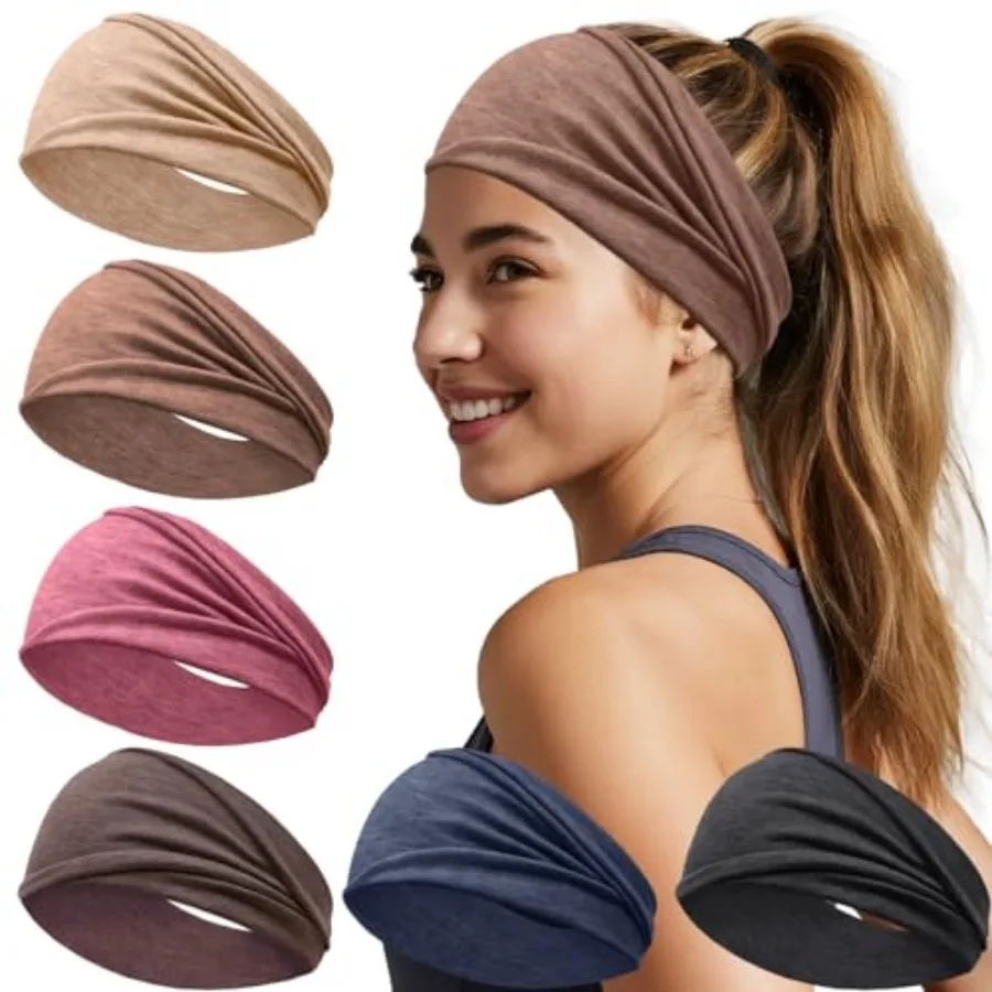 6 Pack Wide Headbands for Women - No Slip Hair Bands for Sports Yoga Workout Running Daily Use, Soft Stretchy Elastic Sweat Wic
6 Pack Wide Headbands for Women - No Slip Hair Bands for Sports Yoga Workout Running Daily Use, Soft Stretchy Elastic Sweat Wic