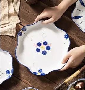 Underglaze color tableware creative cute plate breakfast Western food plate fruit salad plate deep vegetable plate
Underglaze color tableware creative cute plate breakfast Western food plate fruit salad plate deep vegetable plate