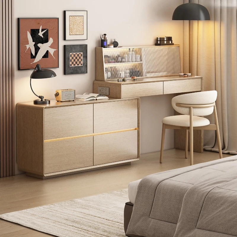 Bedside Bedroom Vanity Table Modern Coffee Study Wood Speaker Shelf Dressing Table Comfortable Storage Vestidores Home Furniture 
Bedside Bedroom Vanity Table Modern Coffee Study Wood Speaker Shelf Dressing Table Comfortable Storage Vestidores Home Furniture