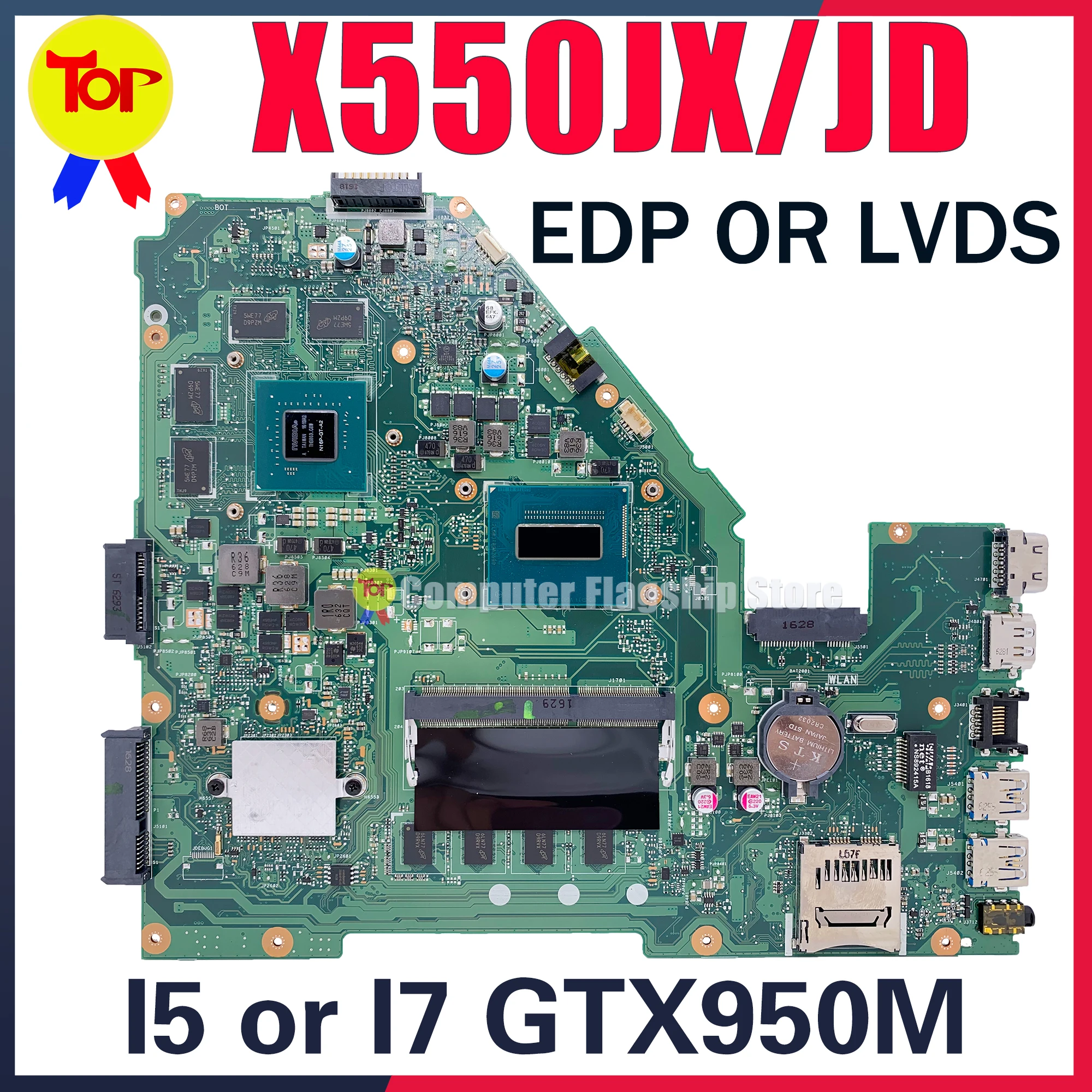 Материнская плата X550JX для ноутбука ASUS FX50J FX50JX FX50JK X550JK A550J A550JX A550JK X550JD I5 I7 GTX850M GTX950M, материнская плата
Материнская плата X550JX для ноутбука ASUS FX50J FX50JX FX50JK X550JK A550J A550JX A550JK X550JD I5 I7 GTX850M GTX950M, материнская плата