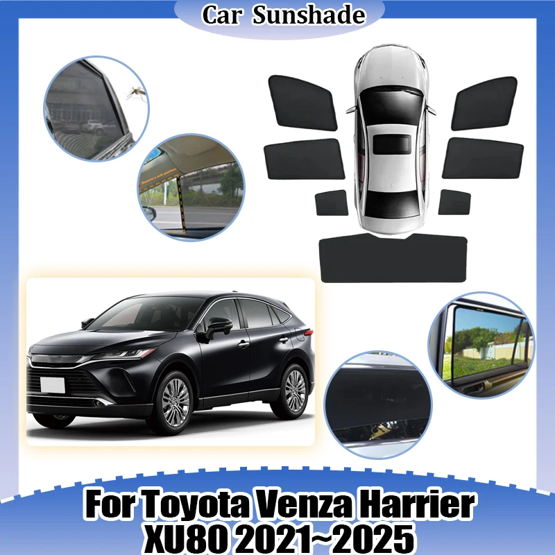 Для Toyota Venza Harrier XU80 2021-2025: Солнцезащитный козырек на лобовое стекло, дышащая сетка от комаров, защита от солнца, аксессуары для автомобиля
Для Toyota Venza Harrier XU80 2021-2025: Солнцезащитный козырек на лобовое стекло, дышащая сетка от комаров, защита от солнца, аксессуары для автомобиля