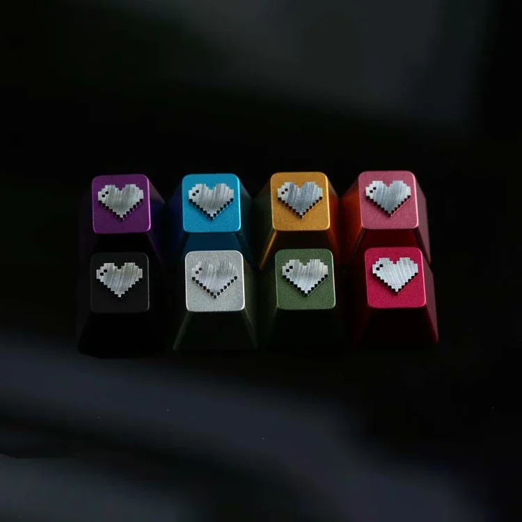 DIY Heart 1u R4 Surface Anodizing Mechanical Keyboard Cherry Profile Metal CNC Aluminum Keycaps
DIY Heart 1u R4 Surface Anodizing Mechanical Keyboard Cherry Profile Metal CNC Aluminum Keycaps