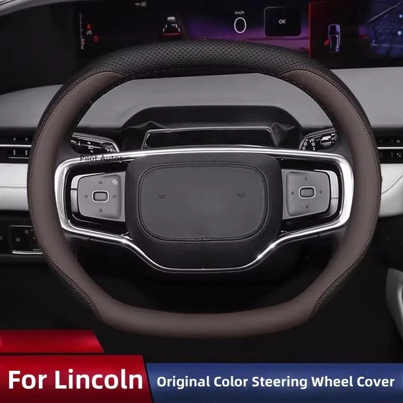 Original Colour For Lincoln Car Steering Wheel Cover Interior Leather Breathe Nappa
Original Colour For Lincoln Car Steering Wheel Cover Interior Leather Breathe Nappa