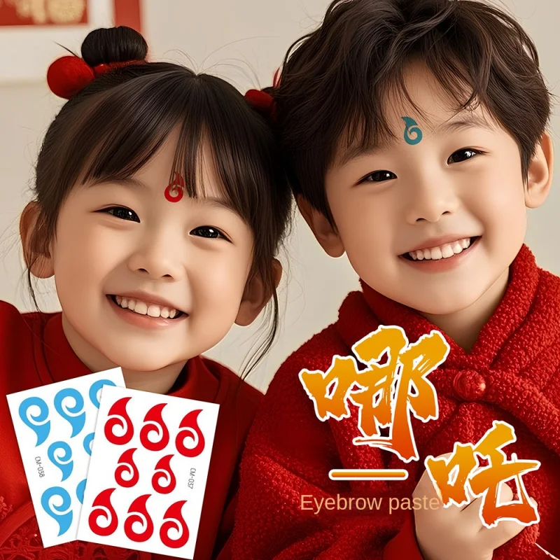 5 pcs Nezha Ao Bing Forehead Stickers for Children, Forehead Tattoos, Cartoon Ancient Style Hanfu Makeup Face Stickers
5 pcs Nezha Ao Bing Forehead Stickers for Children, Forehead Tattoos, Cartoon Ancient Style Hanfu Makeup Face Stickers