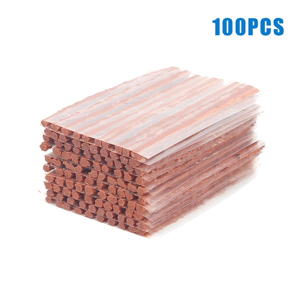 100Pcs Tubeless Tire Repair Strips Stiring Glue for Tyre Puncture Emergency Car Motorcycle Bike Tyre Repairing Rubber Strips
100Pcs Tubeless Tire Repair Strips Stiring Glue for Tyre Puncture Emergency Car Motorcycle Bike Tyre Repairing Rubber Strips