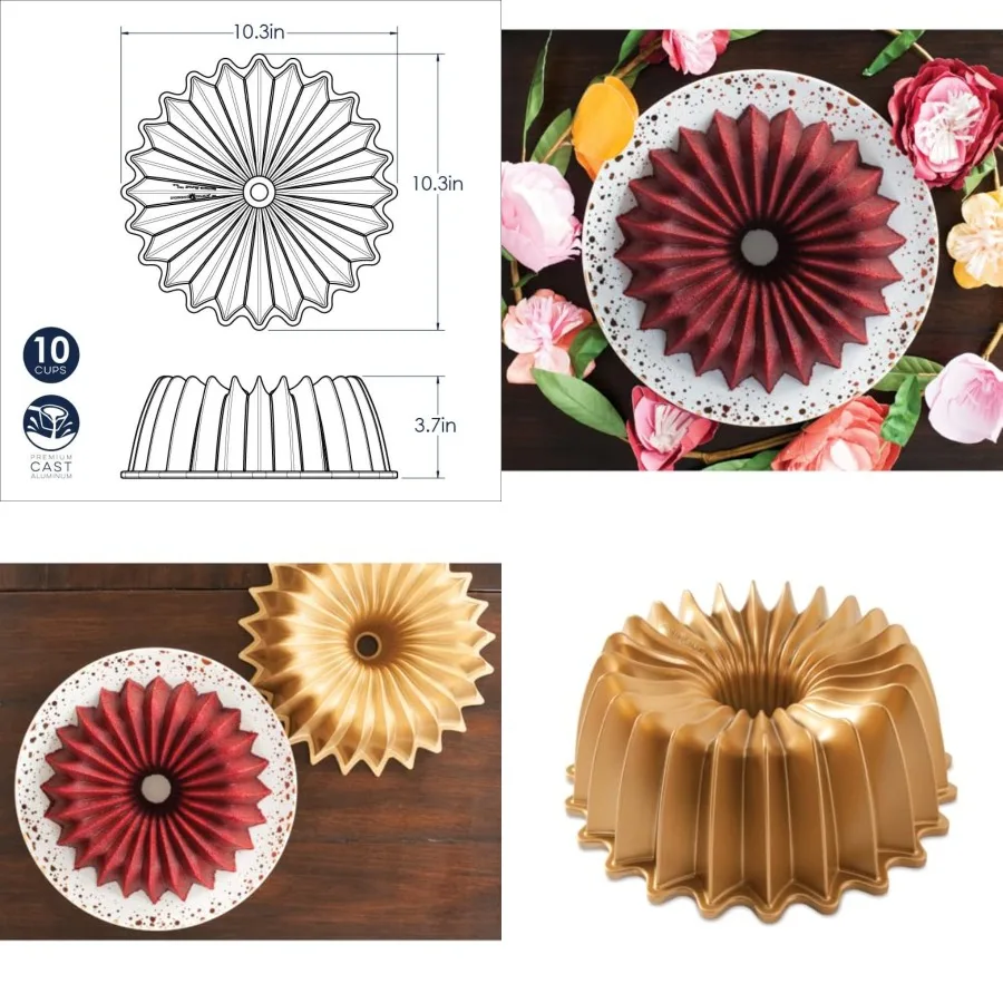 Brilliance Bundt, 10 Cup, Gold
Brilliance Bundt, 10 Cup, Gold
