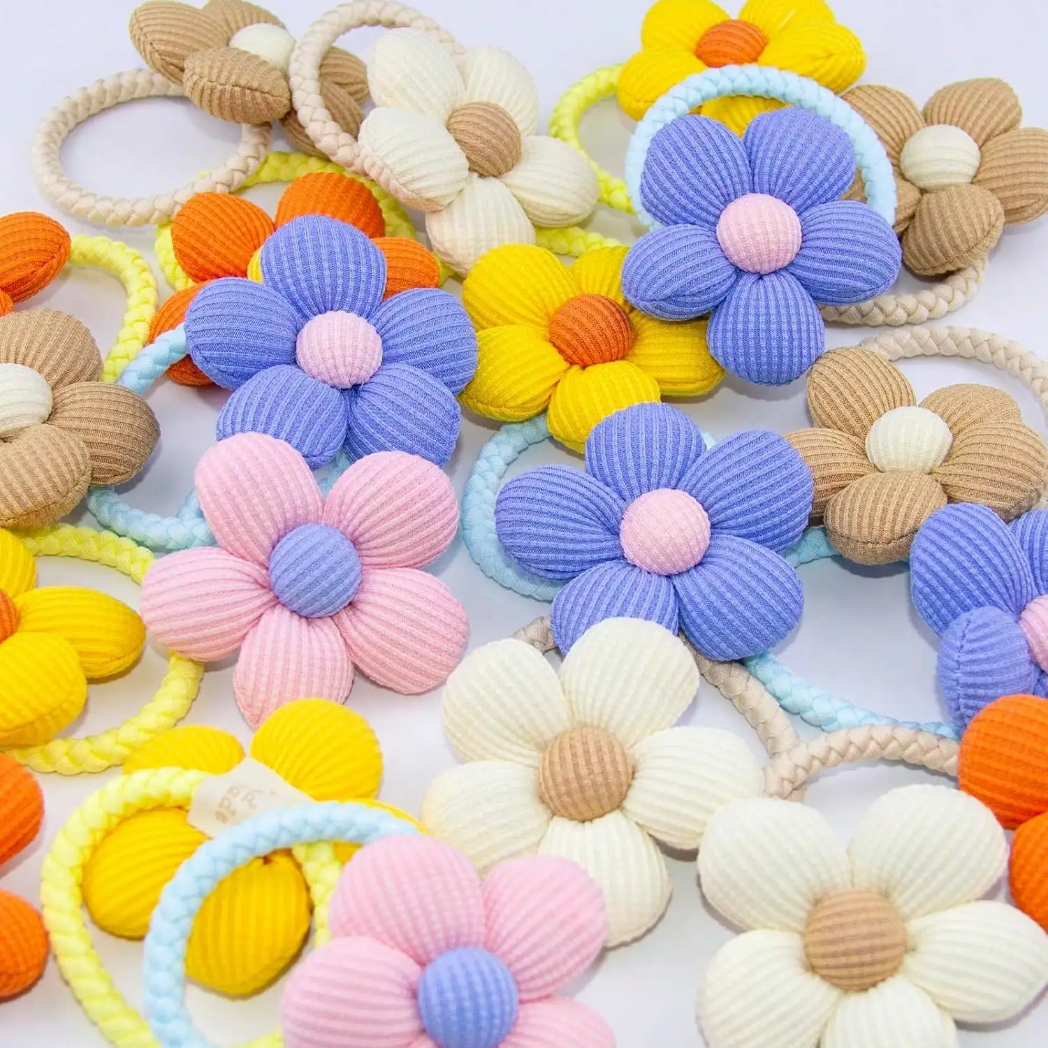 5Pcs Sunflower Hair Ties Colorful Woven Rubber Bands 3D Flower Design Girls Hair Accessories 6 Random Bright Colors
5Pcs Sunflower Hair Ties Colorful Woven Rubber Bands 3D Flower Design Girls Hair Accessories 6 Random Bright Colors