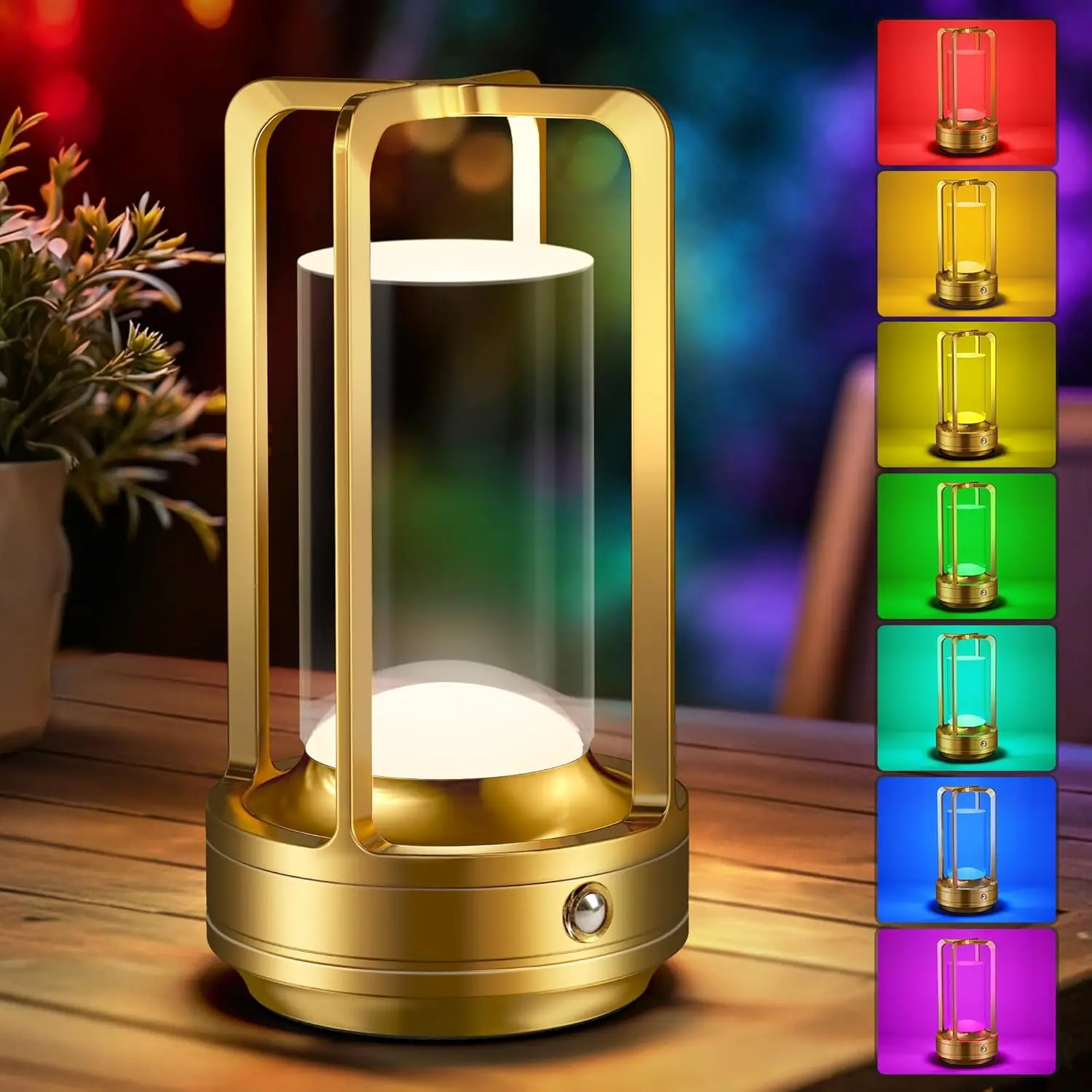 Cordless Rechargeable Table Lamp: 10 Colors, Stepless Dimmable, 3600mAh Battery, Metal Portable for Indoor/Outdoor Use
Cordless Rechargeable Table Lamp: 10 Colors, Stepless Dimmable, 3600mAh Battery, Metal Portable for Indoor/Outdoor Use