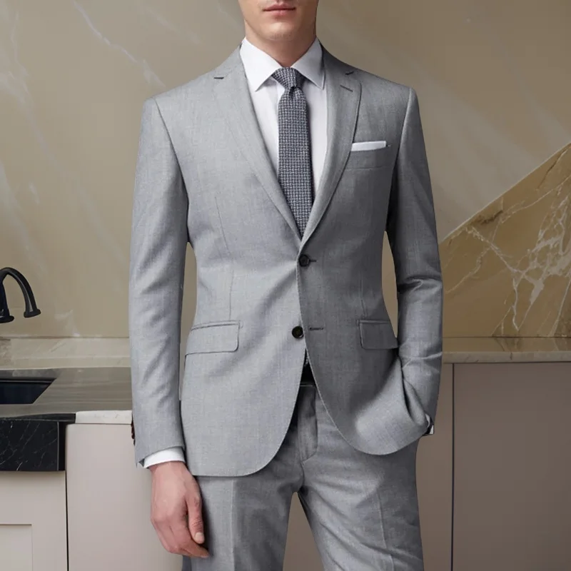 Business Men's Suits Slim Fit 2 Pieces Formal Dress Jacket With Pants Wedding Tuxedo for Groom Custom Dinner Party Costume 2024
Business Men's Suits Slim Fit 2 Pieces Formal Dress Jacket With Pants Wedding Tuxedo for Groom Custom Dinner Party Costume 2024