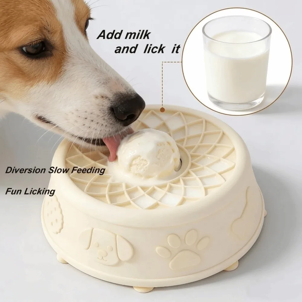Anti-spill Pet Lick Toy Bite Resistant Non Tip Design Yogurt Licking Plate Self-Soothing Silicone Slow Feeder
Anti-spill Pet Lick Toy Bite Resistant Non Tip Design Yogurt Licking Plate Self-Soothing Silicone Slow Feeder