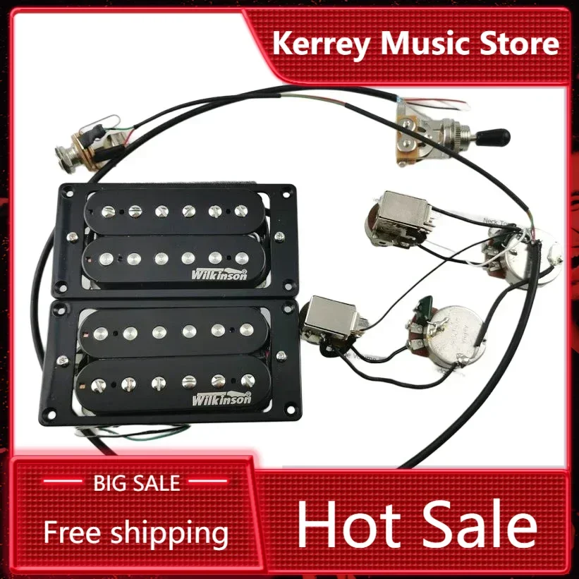 Double coil pickup Wilkinson Ainico5 Humbucker Electric Guitar Pickups 4C with Push-pull switch Wiring Harness Guitar Pickup
Double coil pickup Wilkinson Ainico5 Humbucker Electric Guitar Pickups 4C with Push-pull switch Wiring Harness Guitar Pickup