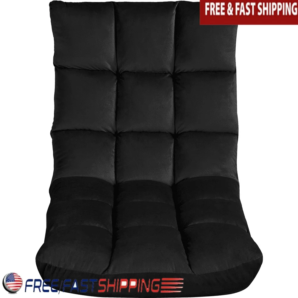 Folding Floor Gaming Chair Lazy Recliner with 14 Adjustable Positions Compact Design Plush Fabric Game Room Dorm Office
Folding Floor Gaming Chair Lazy Recliner with 14 Adjustable Positions Compact Design Plush Fabric Game Room Dorm Office
