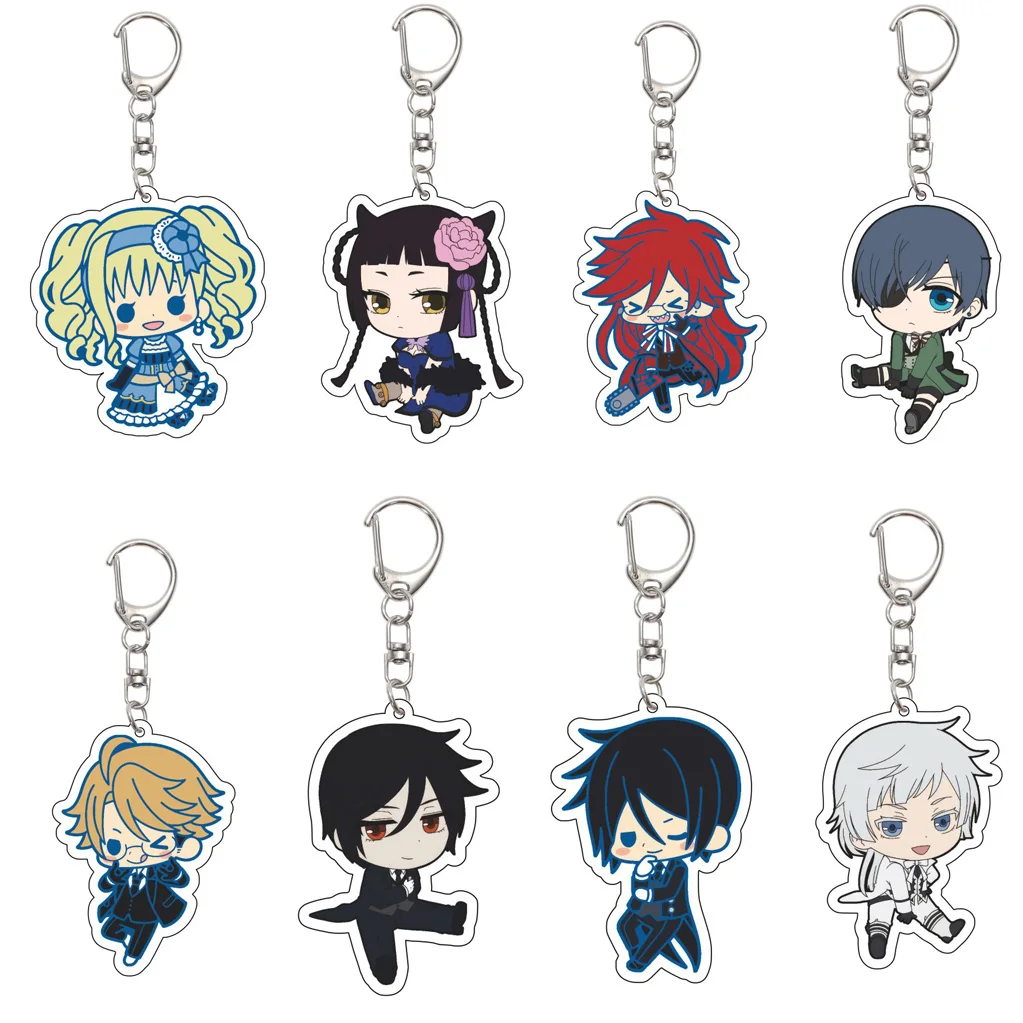 55MM Anime Black Butler Keychain Ciel Phantomhive Sebasuchan·mikaerisu Erizabesu·middofōdo Ranmao Key Chain Christmas Gifts
55MM Anime Black Butler Keychain Ciel Phantomhive Sebasuchan·mikaerisu Erizabesu·middofōdo Ranmao Key Chain Christmas Gifts