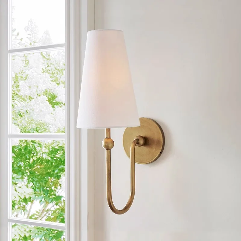 Vintage Brass Burlap Wall Lamp Simple Modern Bedroom Bedside Living Room Wall Light Aisle Restaurant Café Art Atmosphere Light
Vintage Brass Burlap Wall Lamp Simple Modern Bedroom Bedside Living Room Wall Light Aisle Restaurant Café Art Atmosphere Light