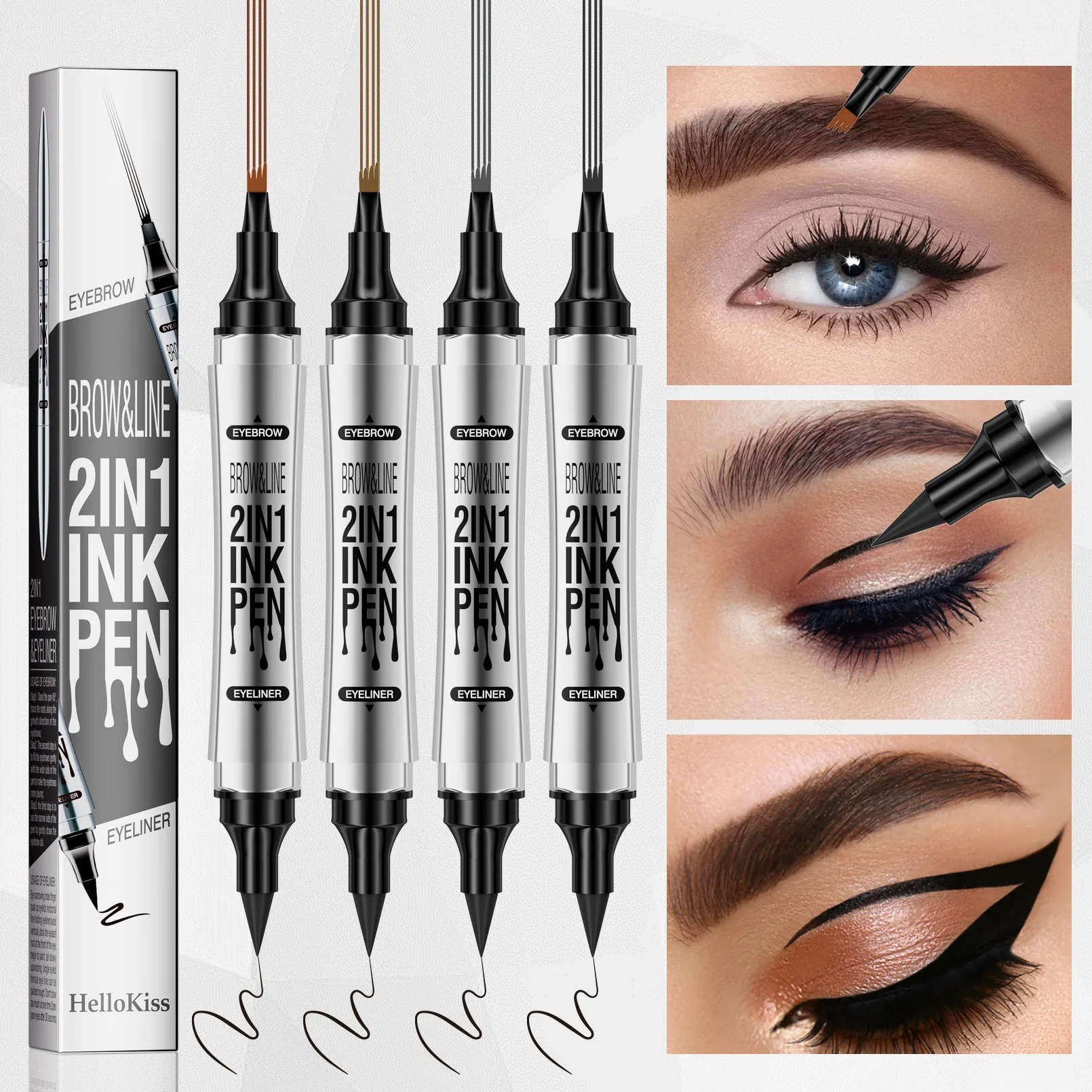 4 Fork Eyebrow Pencil Double Head Quick Dry Waterproof Eyeliner Eyebrow Pencil Standalone Site Hot Sale for Fluffy Brow
4 Fork Eyebrow Pencil Double Head Quick Dry Waterproof Eyeliner Eyebrow Pencil Standalone Site Hot Sale for Fluffy Brow