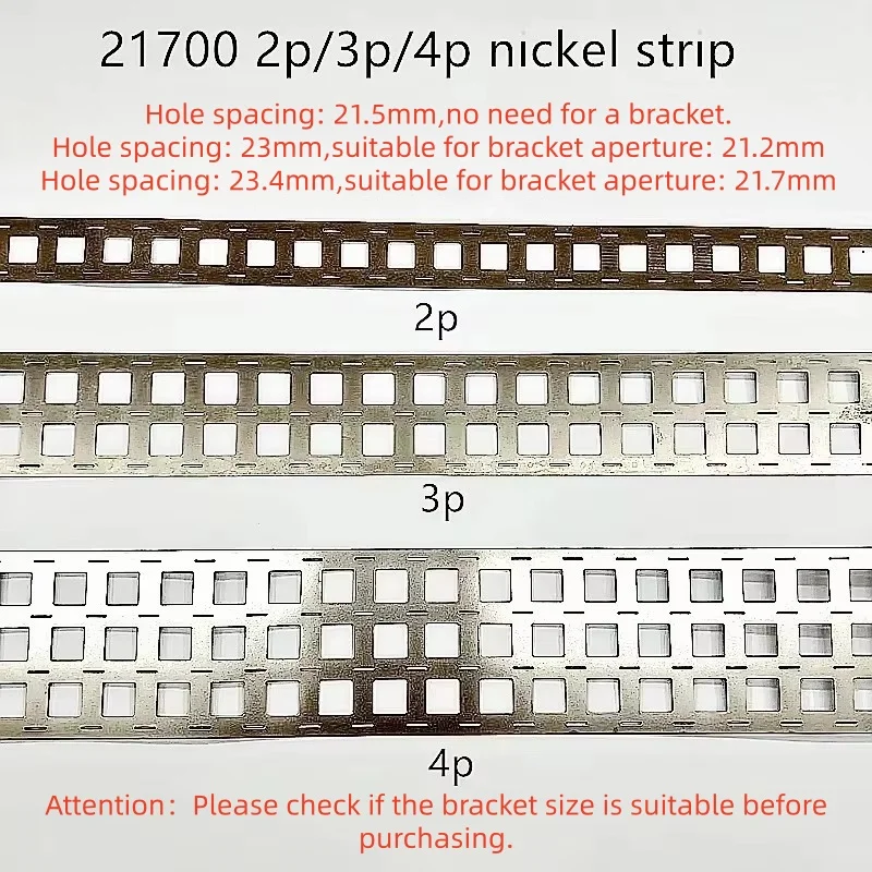 21700 Nickel Strip Center Distance 21.5mm 23mm 23.4mm Bracket Parallel Nickel Sheet Spot Welding Lithium Batterys
21700 Nickel Strip Center Distance 21.5mm 23mm 23.4mm Bracket Parallel Nickel Sheet Spot Welding Lithium Batterys