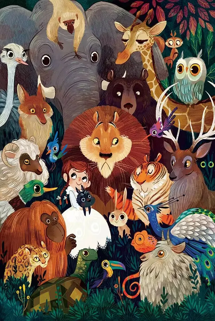 Animal Gatherings Jigsaw Puzzle 300/500/1000 Pcs Stress Relieving for Adult Relaxation and Exercise The Brain Family Gift
Animal Gatherings Jigsaw Puzzle 300/500/1000 Pcs Stress Relieving for Adult Relaxation and Exercise The Brain Family Gift
