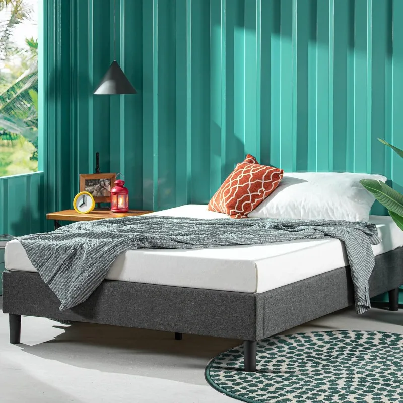 Upholstered Platform Bed Frame, Mattress Foundation, Wood Slat Support, No Box Spring Needed, Easy Assembly, Grey, Queen
Upholstered Platform Bed Frame, Mattress Foundation, Wood Slat Support, No Box Spring Needed, Easy Assembly, Grey, Queen
