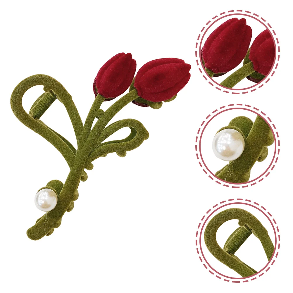 Unique Tulip Hair Jaw Clip Decorative Practical Gift Choice for Women Friends Family Long Lasting Flocking Alloy
Unique Tulip Hair Jaw Clip Decorative Practical Gift Choice for Women Friends Family Long Lasting Flocking Alloy