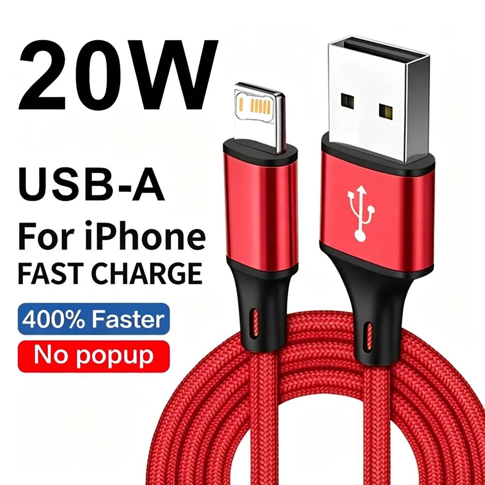 Nylon Fast Charging Braided USB Cable For iPhone 11 12 13 Mini 14 Pro Max X XR XS Max 6 6S 7 8 Plus SE Quick Data Phone Cables
Nylon Fast Charging Braided USB Cable For iPhone 11 12 13 Mini 14 Pro Max X XR XS Max 6 6S 7 8 Plus SE Quick Data Phone Cables