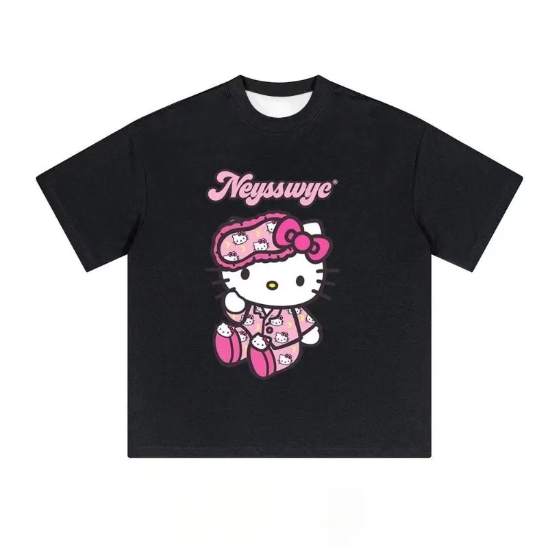 Hello Kitty Cartoon 3D Print T-shirt Sanrio Summer Y2K Loose Casual Short-sleeved Sports Breathable Quick-drying Top
Hello Kitty Cartoon 3D Print T-shirt Sanrio Summer Y2K Loose Casual Short-sleeved Sports Breathable Quick-drying Top