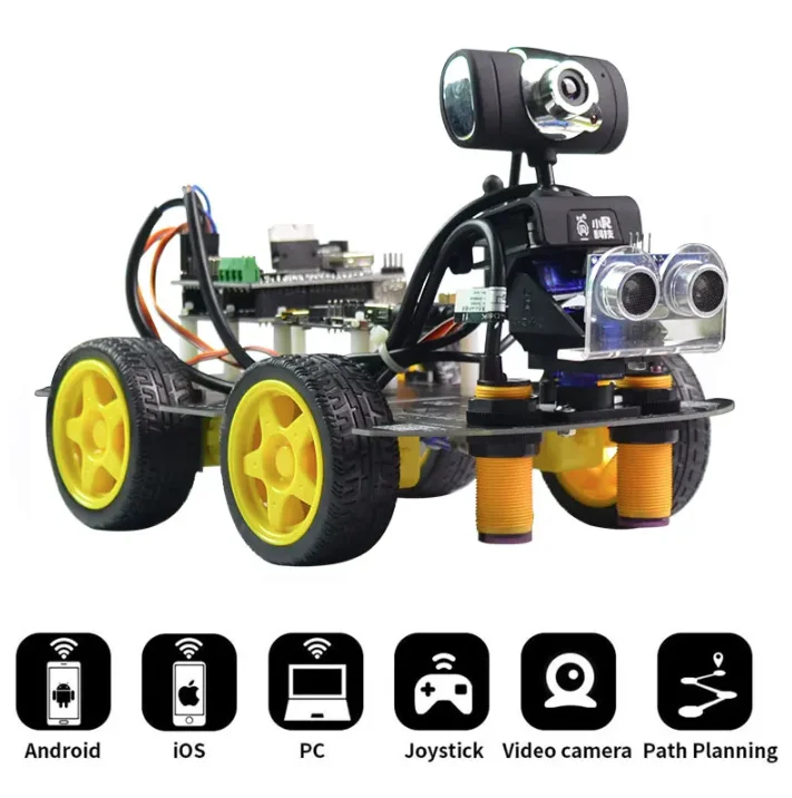 XiaoR Geek DS Robot Car Kit Arduino Compatible WiFi HD FPV Camera Remote Control STEM Learning
XiaoR Geek DS Robot Car Kit Arduino Compatible WiFi HD FPV Camera Remote Control STEM Learning