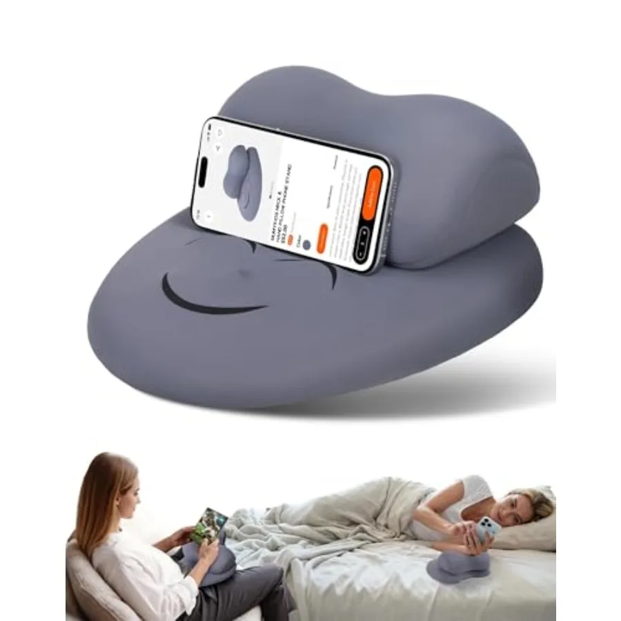 Phone Stand Pillow, Soft Memory Foam Cell Phone Holder for Bed, Couch Home, Hand Rest Pillow for Gaming Phone Use, Relieve Wris
Phone Stand Pillow, Soft Memory Foam Cell Phone Holder for Bed, Couch Home, Hand Rest Pillow for Gaming Phone Use, Relieve Wris