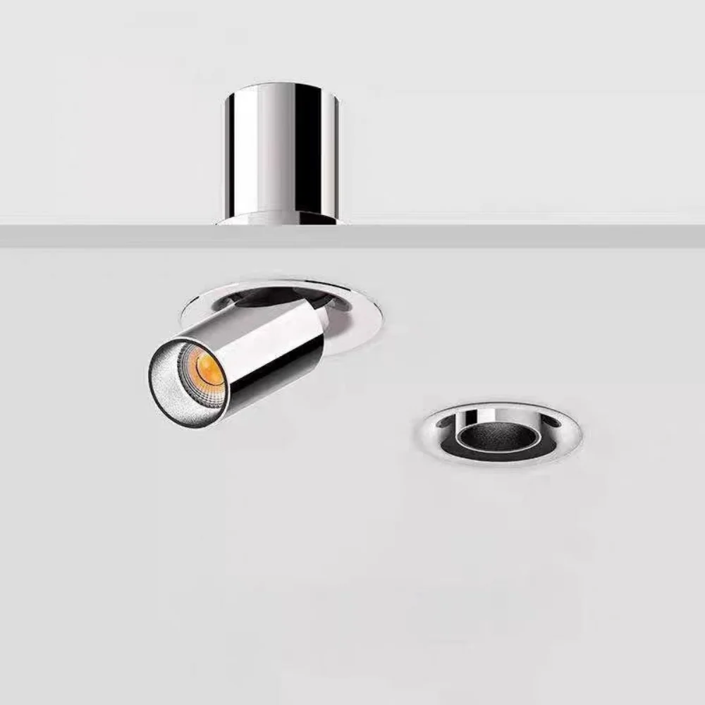 LED embedded electroplated stretch spotlight, universal angle adjustment hole 55mm 75m sky flower light
LED embedded electroplated stretch spotlight, universal angle adjustment hole 55mm 75m sky flower light